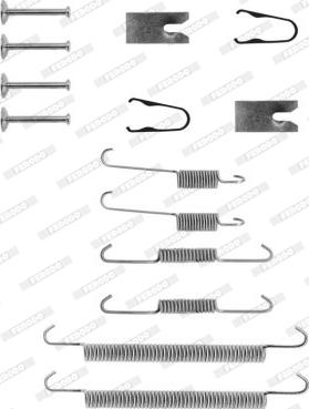 Ferodo FBA215 - Piederumu komplekts, Bremžu loki autodraugiem.lv