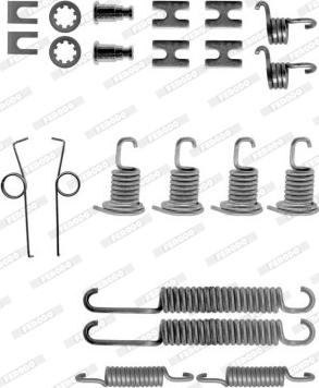 Ferodo FBA71 - Piederumu komplekts, Bremžu loki autodraugiem.lv