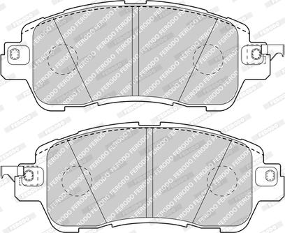 Ferodo FDB5015 - Bremžu uzliku kompl., Disku bremzes autodraugiem.lv