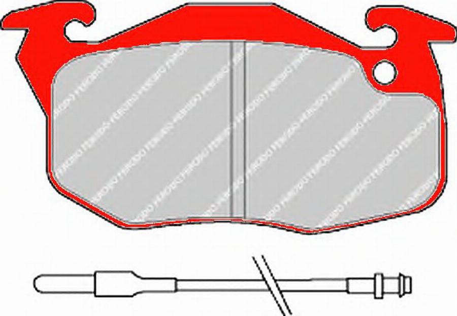 Ferodo FDS729 - Bremžu uzliku kompl., Disku bremzes autodraugiem.lv