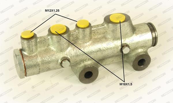 Ferodo FHM1010 - Galvenais bremžu cilindrs autodraugiem.lv