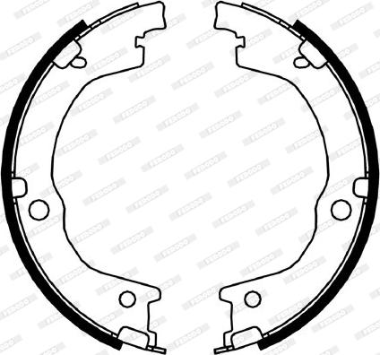 Ferodo FSB4049 - Bremžu loku kompl., Stāvbremze autodraugiem.lv