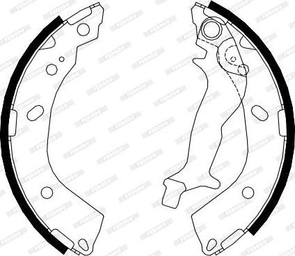 Ferodo FSB4083 - Bremžu loku komplekts autodraugiem.lv