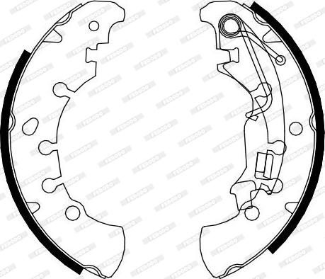 Ferodo FSB4076 - Bremžu loku komplekts autodraugiem.lv