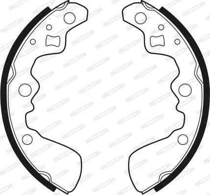 Ferodo FSB413 - Bremžu loku komplekts autodraugiem.lv