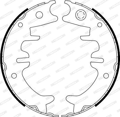 Ferodo FSB4126 - Bremžu loku kompl., Stāvbremze autodraugiem.lv