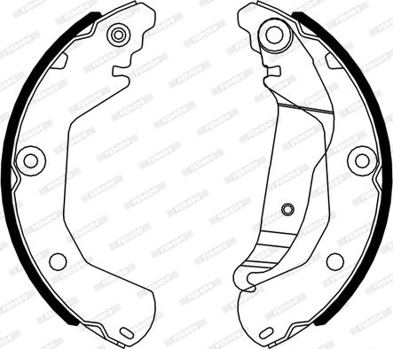Ferodo FSB4316 - Bremžu loku komplekts autodraugiem.lv