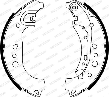 Ferodo FSB4313 - Bremžu loku komplekts autodraugiem.lv