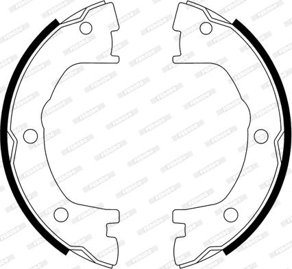 Ferodo FSB593 - Bremžu loku kompl., Stāvbremze autodraugiem.lv