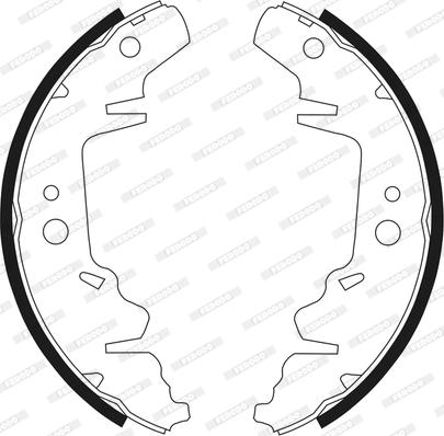 Ferodo FSB568 - Bremžu loku komplekts autodraugiem.lv