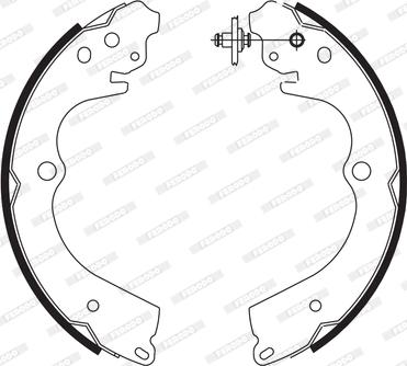 Ferodo FSB629 - Bremžu loku komplekts autodraugiem.lv