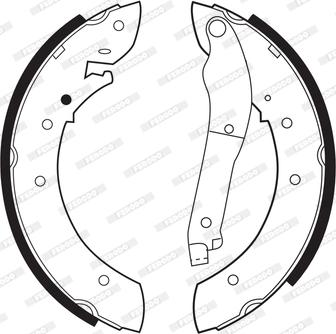 Ferodo FSB159 - Bremžu loku komplekts autodraugiem.lv