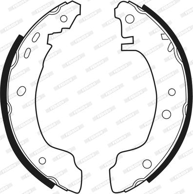 Ferodo FSB308 - Bremžu loku komplekts autodraugiem.lv