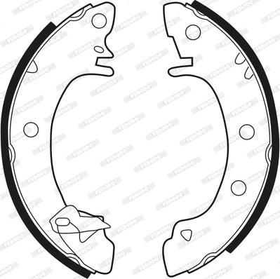 Ferodo FSB215 - Bremžu loku komplekts autodraugiem.lv