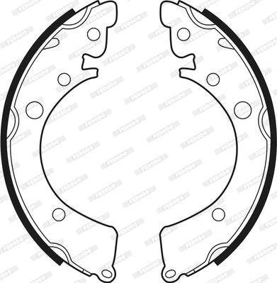 Ferodo FSB231 - Bremžu loku komplekts autodraugiem.lv