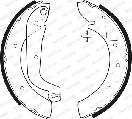 Ferodo FSB270 - Bremžu loku komplekts autodraugiem.lv