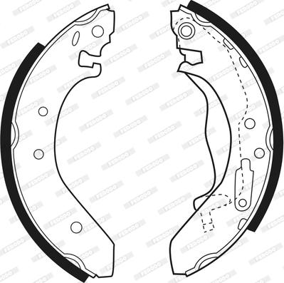 Ferodo FSB271 - Bremžu loku komplekts autodraugiem.lv