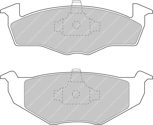 Ferodo Racing FCP1054H - Bremžu uzliku kompl., Disku bremzes autodraugiem.lv