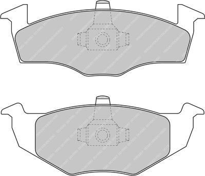 Ferodo Racing FCP1288H - Bremžu uzliku kompl., Disku bremzes autodraugiem.lv