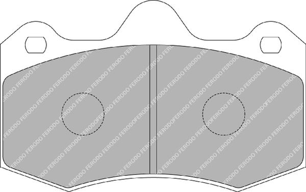 Ferodo Racing FRP3083W - Bremžu uzliku kompl., Disku bremzes autodraugiem.lv