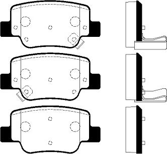 TOMEX brakes 17-58 - Bremžu uzliku kompl., Disku bremzes autodraugiem.lv