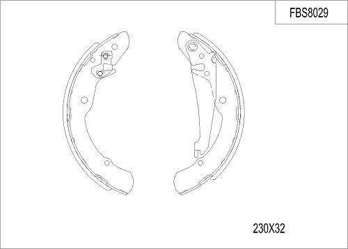 FI.BA FBS8029 - Bremžu loku komplekts autodraugiem.lv