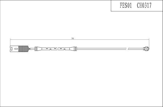 FI.BA FES01 - Indikators, Bremžu uzliku nodilums autodraugiem.lv