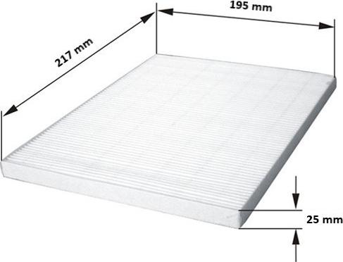 FIL Filter HC 7396 - Filtrs, Salona telpas gaiss autodraugiem.lv