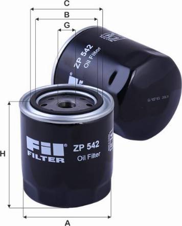 FIL Filter ZP 542 C - Eļļas filtrs autodraugiem.lv