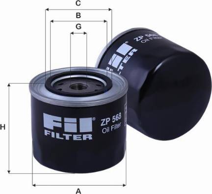 FIL Filter ZP 568 A - Eļļas filtrs autodraugiem.lv