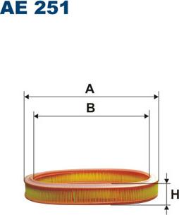 Filtron AE251 - Gaisa filtrs autodraugiem.lv