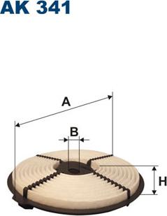 Filtron AK341 - Gaisa filtrs autodraugiem.lv