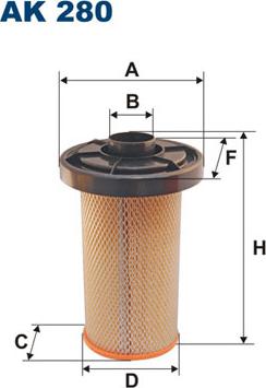 Filtron AK280 - Gaisa filtrs autodraugiem.lv