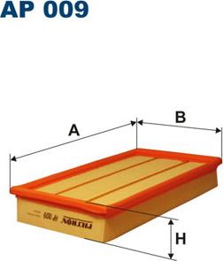 Filtron AP009 - Gaisa filtrs autodraugiem.lv