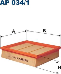 Filtron AP034/1 - Gaisa filtrs autodraugiem.lv