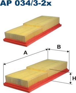 Filtron AP034/3-2x - Gaisa filtrs autodraugiem.lv