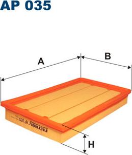 Filtron AP035 - Gaisa filtrs autodraugiem.lv