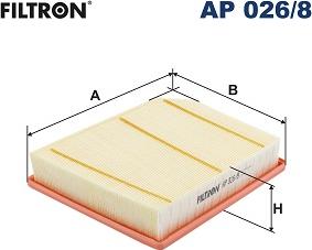 Filtron AP 026/8 - Gaisa filtrs autodraugiem.lv