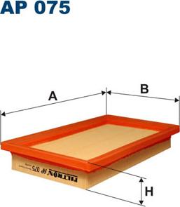 Filtron AP075 - Gaisa filtrs autodraugiem.lv