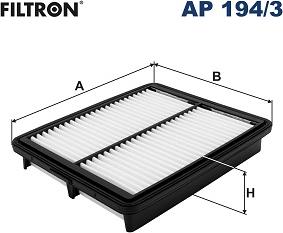 Filtron AP 194/3 - Gaisa filtrs autodraugiem.lv