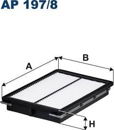 Filtron AP 197/8 - Gaisa filtrs autodraugiem.lv
