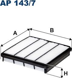 Filtron AP143/7 - Gaisa filtrs autodraugiem.lv