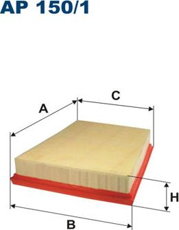 Filtron AP150/1 - Gaisa filtrs autodraugiem.lv