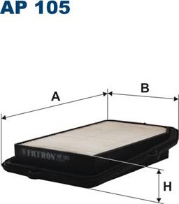 Filtron AP105 - Gaisa filtrs autodraugiem.lv