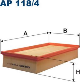 Filtron AP118/4 - Gaisa filtrs autodraugiem.lv