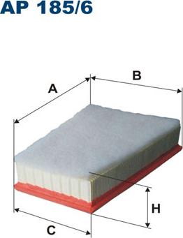 Filtron AP185/6 - Gaisa filtrs autodraugiem.lv