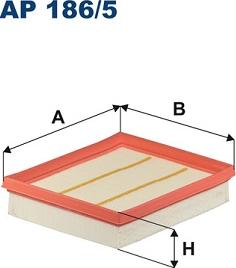 Filtron AP 186/5 - Gaisa filtrs autodraugiem.lv
