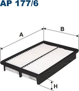 Filtron AP177/6 - Gaisa filtrs autodraugiem.lv