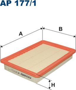 Filtron AP177/1 - Gaisa filtrs autodraugiem.lv