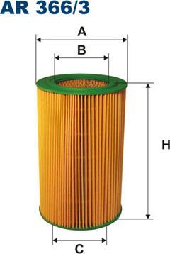 Filtron AR366/3 - Gaisa filtrs autodraugiem.lv
